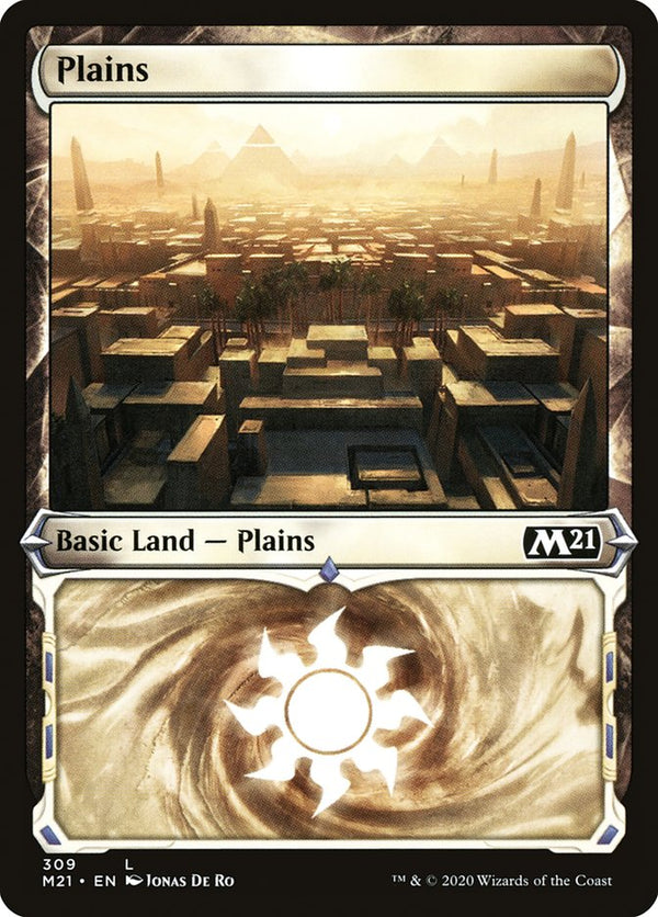 Plains (309) (Showcase) [Core Set 2021]