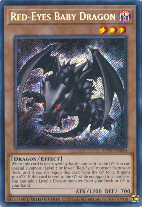 Red-Eyes Baby Dragon [LDS1-EN010] Secret Rare