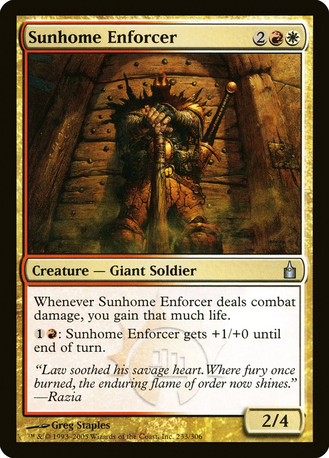 Sunhome Enforcer [Ravnica: City of Guilds]