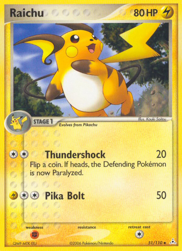 Raichu (51/110) [EX: Holon Phantoms]