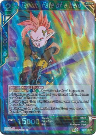 Tapion, Fate of a Hero (DB3-125) [Giant Force]