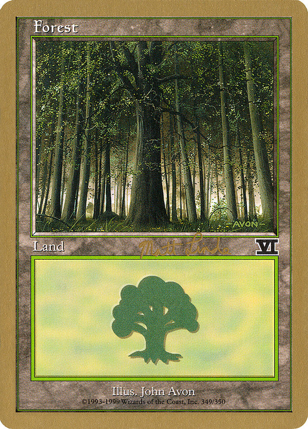 Forest (ml349) (Matt Linde) [World Championship Decks 1999]