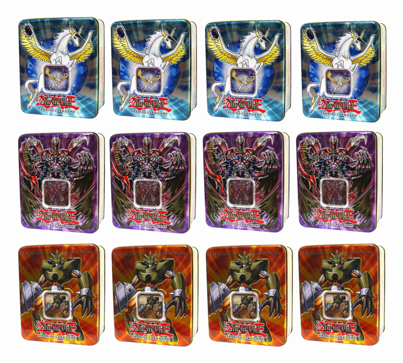 Collectible Tin Display (Crystal Beast Sapphire Pegasus/Destiny Hero Plasma/Elemental Hero Grand Neos)