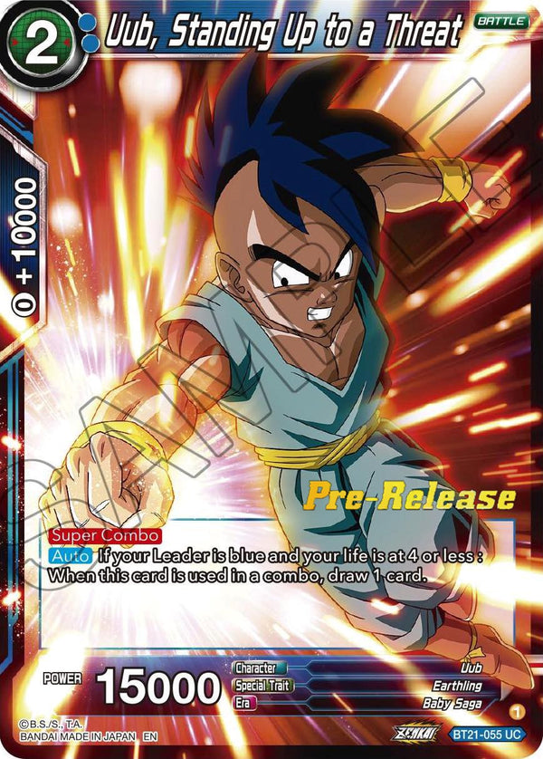 Uub, Standing Up to a Threat (BT21-055) [Wild Resurgence Pre-Release Cards]