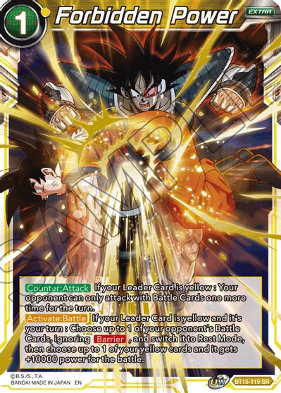 Forbidden Power (BT15-119) [Saiyan Showdown]