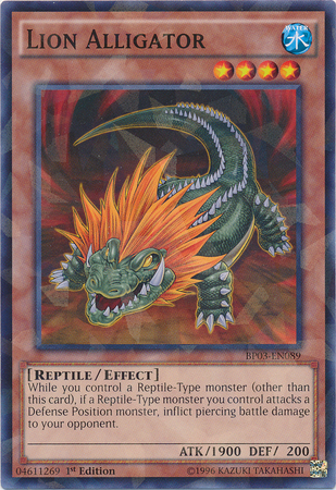 Lion Alligator [BP03-EN089] Shatterfoil Rare