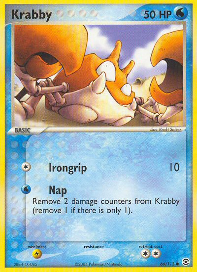 Krabby (66/112) [EX: FireRed & LeafGreen]