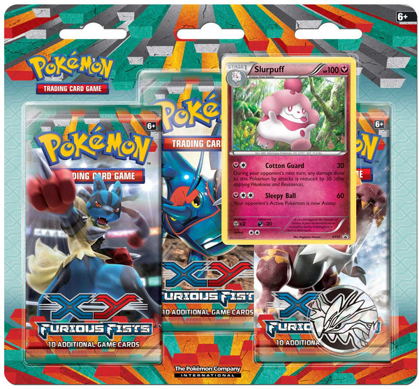 XY: Furious Fists - 3-Pack Blister Pack (Slurpuff)