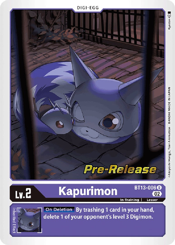Kapurimon [BT13-006] [Versus Royal Knight Booster Pre-Release Cards]