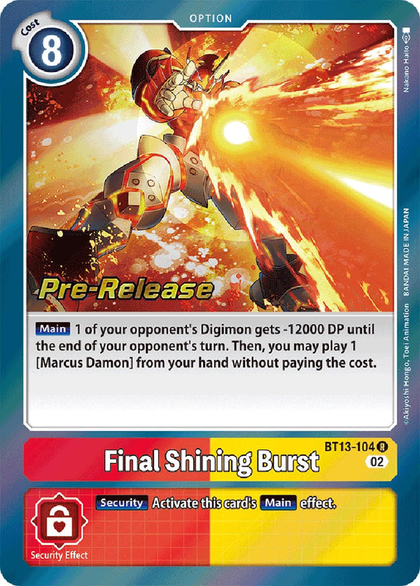 Final Shining Burst [BT13-104] [Versus Royal Knight Booster Pre-Release Cards]