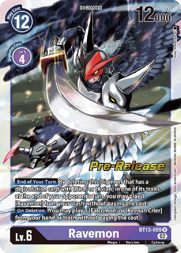 Ravemon [BT13-089] [Versus Royal Knight Booster Pre-Release Cards]