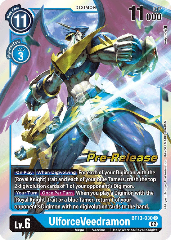 UlforceVeedramon [BT13-030] [Versus Royal Knight Booster Pre-Release Cards]