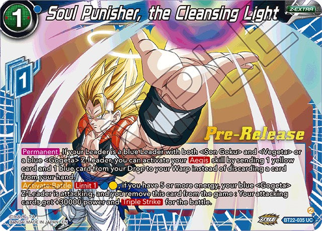 Soul Punisher, the Cleansing Light (BT22-035) [Critical Blow Prerelease Promos]