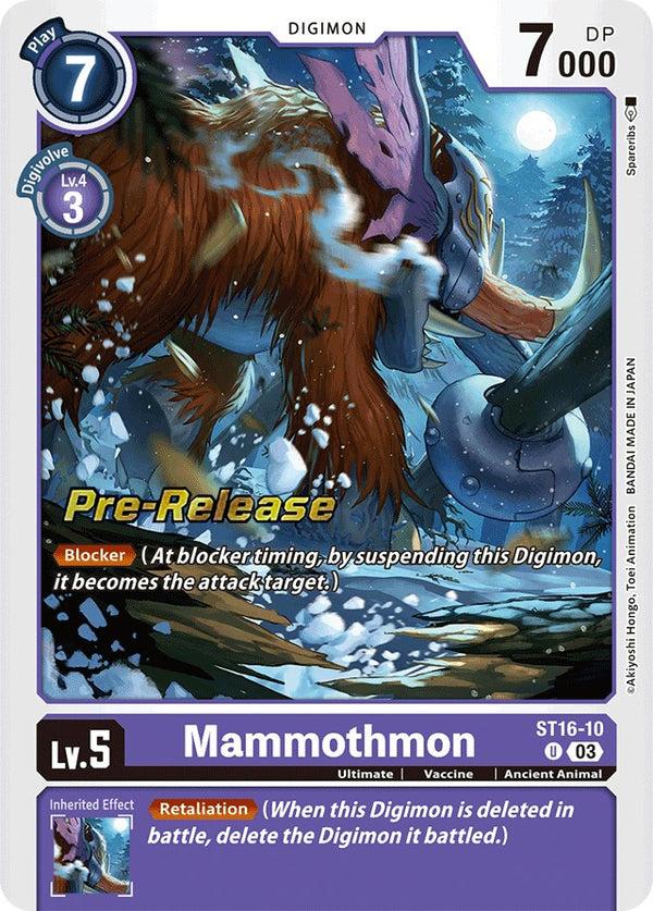 Mammothmon [ST16-10] [Starter Deck: Wolf of Friendship Pre-Release Cards]