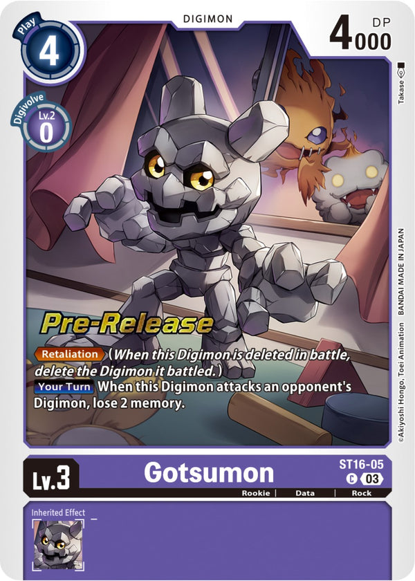 Gotsumon [ST16-05] [Starter Deck: Wolf of Friendship Pre-Release Cards]