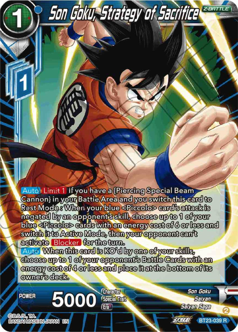 Son Goku, Strategy of Sacrifice (BT23-039) [Perfect Combination]