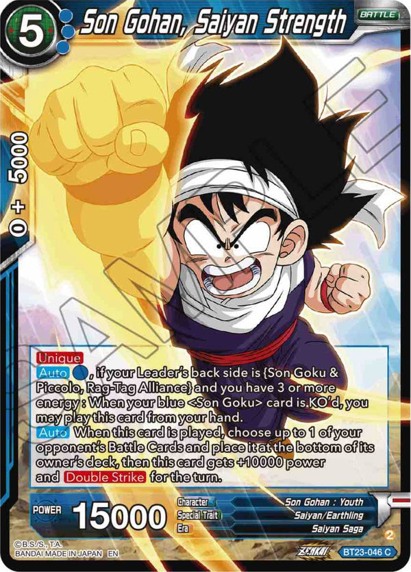 Son Gohan, Saiyan Strength (BT23-046) [Perfect Combination]