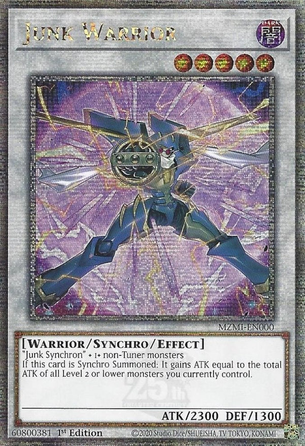 Junk Warrior (Quarter Century Secret Rare) [MZMI-EN000] Quarter Century Secret Rare