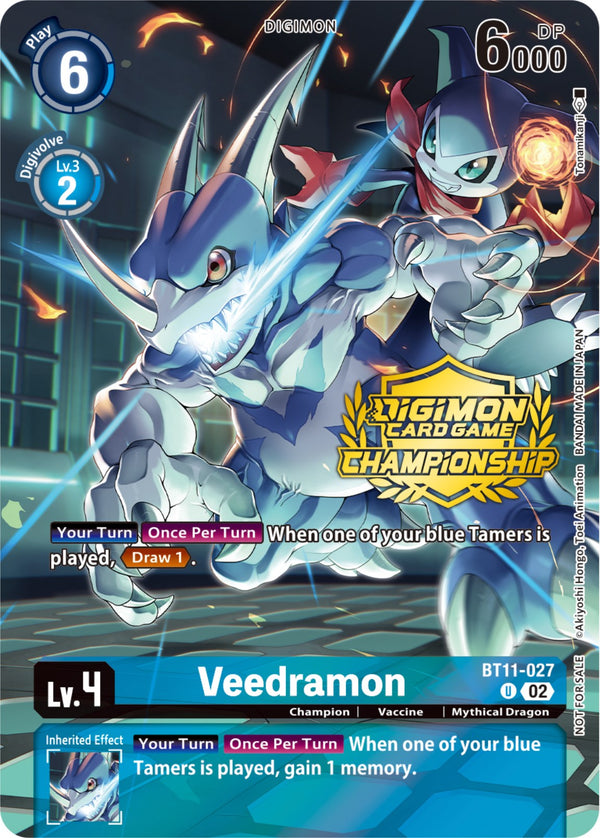 Veedramon [BT11-027] (Championship 2023 Tamers Pack) [Dimensional Phase Promos]