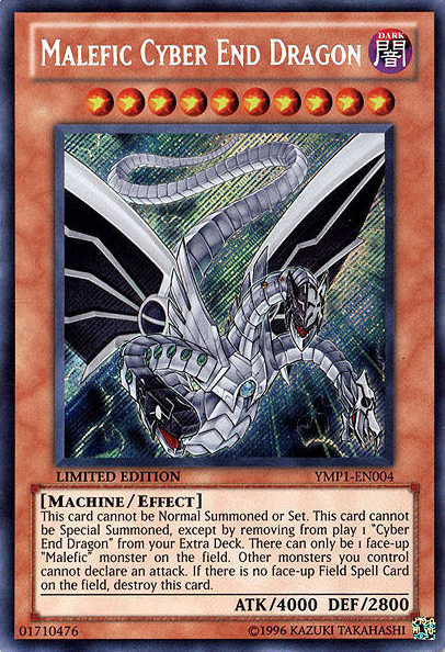 Malefic Cyber End Dragon [YMP1-EN004] Secret Rare