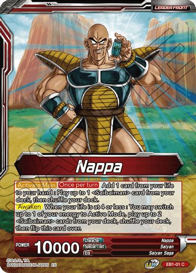 Nappa // Nappa & Saibaimen, the First Invaders (EB1-01) [Battle Evolution Booster]