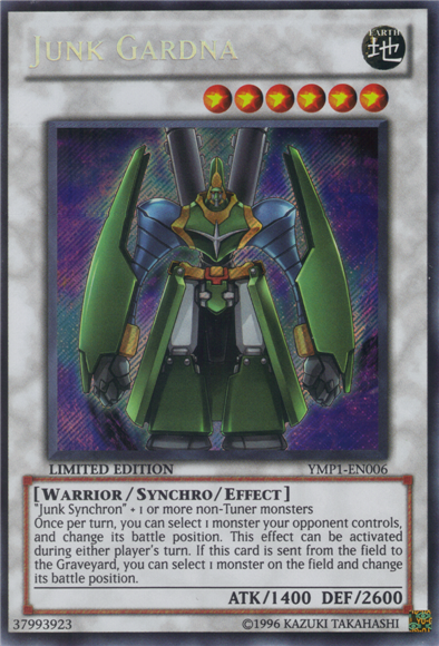 Junk Gardna [YMP1-EN006] Secret Rare