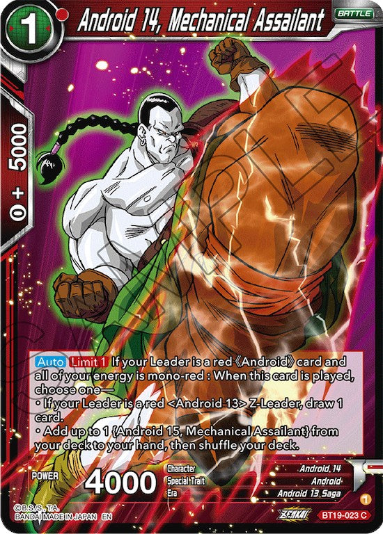 Android 14, Mechanical Assailant (BT19-023) [Fighter's Ambition]