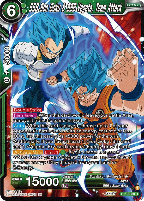 SSB Son Goku & SSB Vegeta, Team Attack (BT19-080) [Fighter's Ambition]