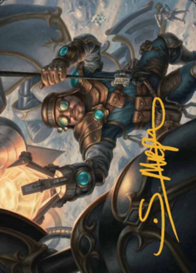 Powerstone Engineer Art Card (Gold-Stamped Signature) [The Brothers' War Art Series]