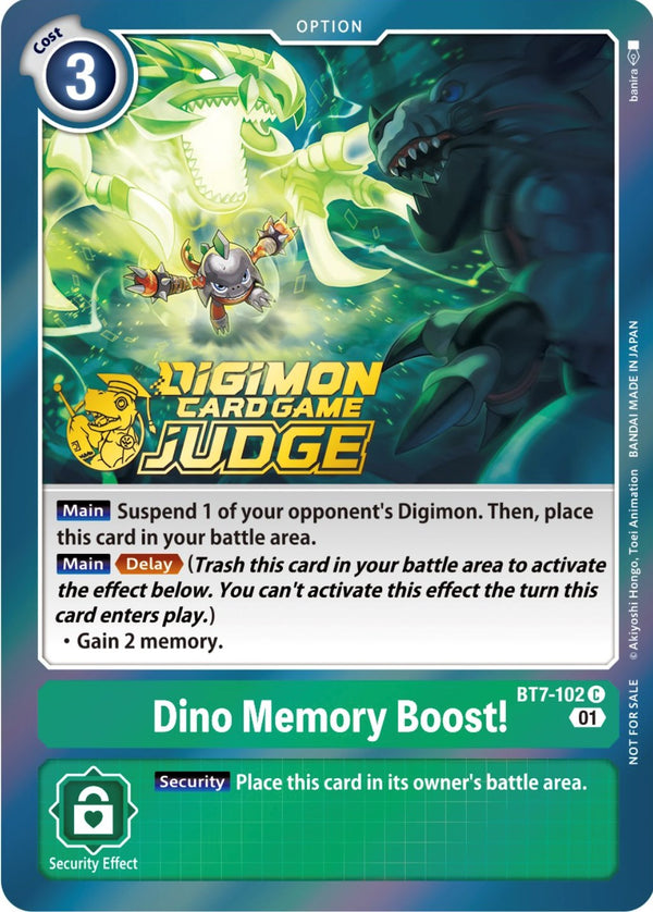 Dino Memory Boost! [BT7-102] (Judge Pack 3) [Next Adventure Promos]