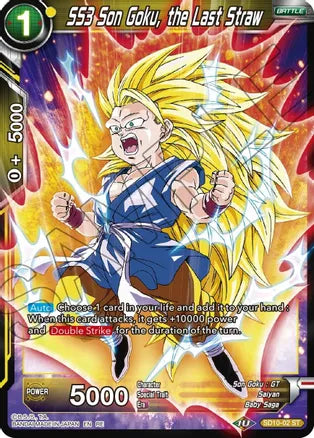 SS3 Son Goku, the Last Straw (SD10-02) [Mythic Booster]