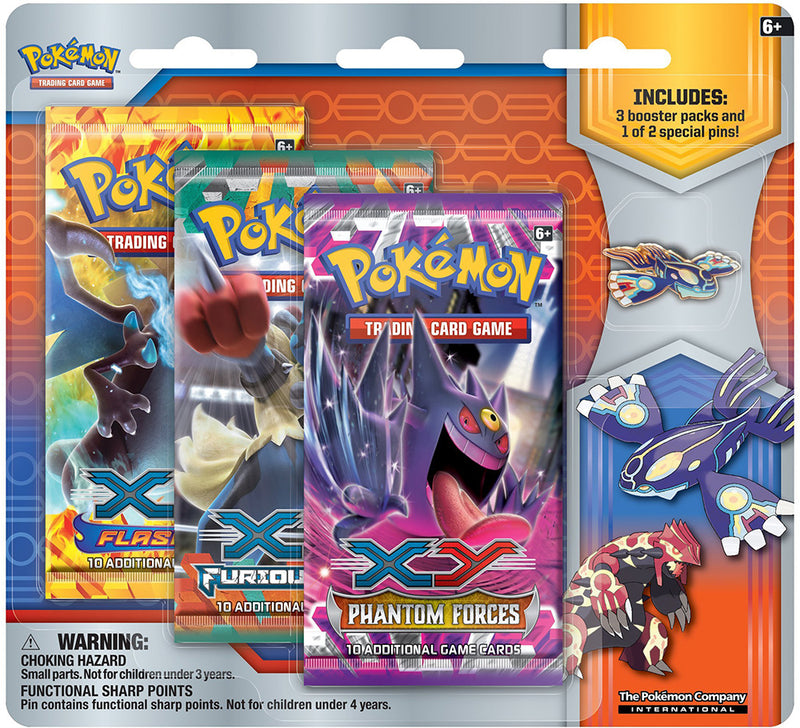 Collector’s Pin 3-Pack Blister (Primal Kyogre)