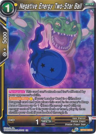 Negative Energy Two-Star Ball (BT10-120) [Rise of the Unison Warrior 2nd Edition]