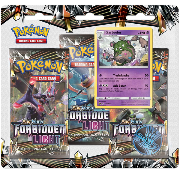 Sun & Moon: Forbidden Light - 3-Pack Blister (Garbodor)