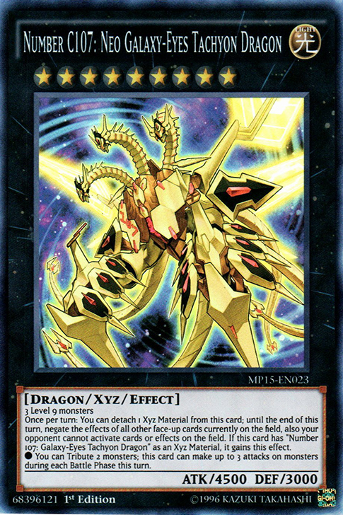 Number C107: Neo Galaxy-Eyes Tachyon Dragon [MP15-EN023] Super Rare