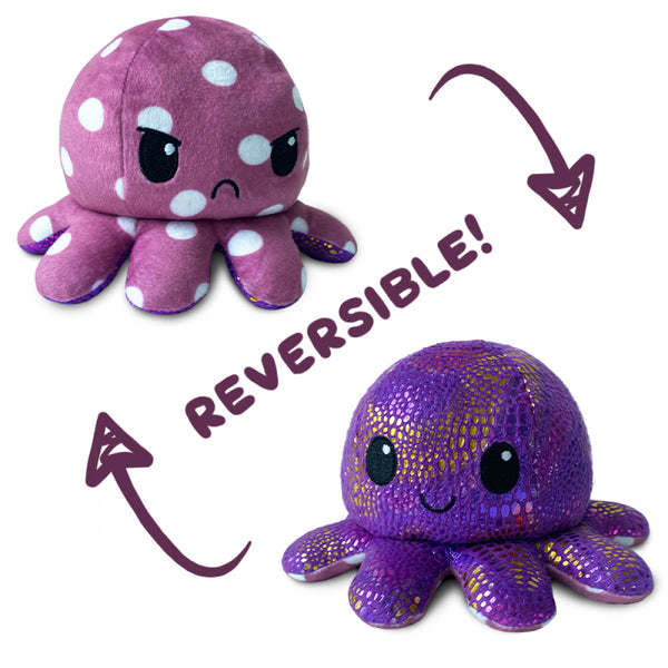 Octopus (Polka Dot/Shimmer) | Reversible Plushie