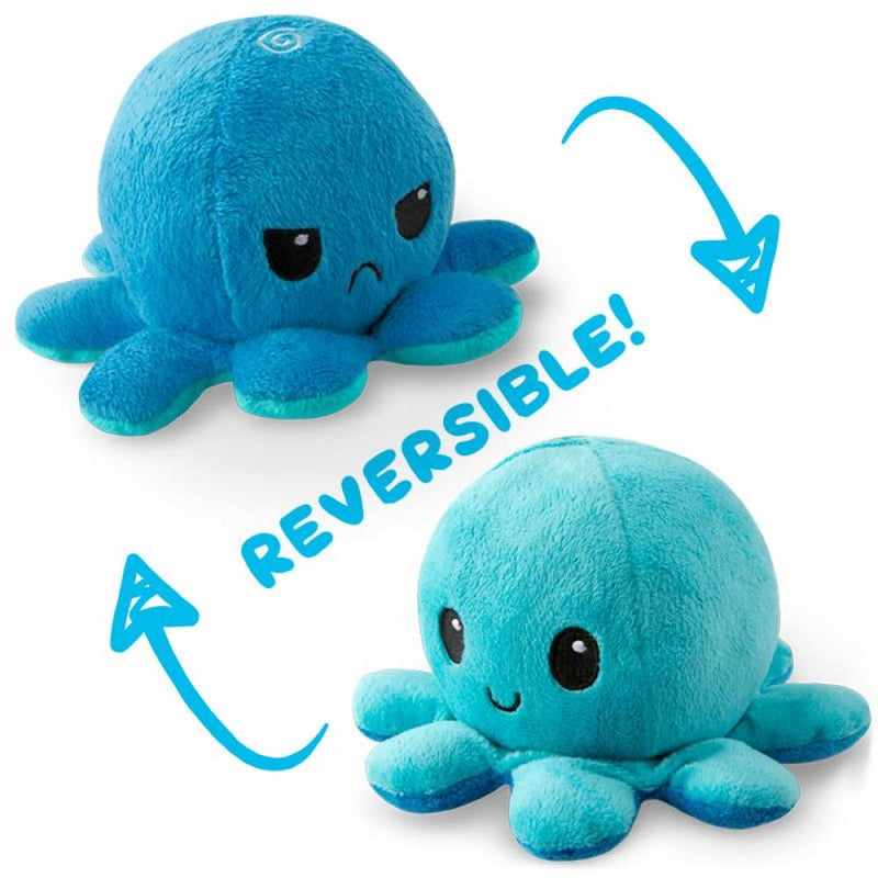 Octopus (Blue/Light Blue) | Reversible Plushie