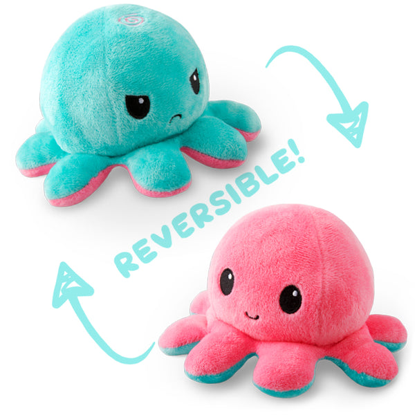 Octopus (Light Pink/Light Blue) | Reversible Plushie