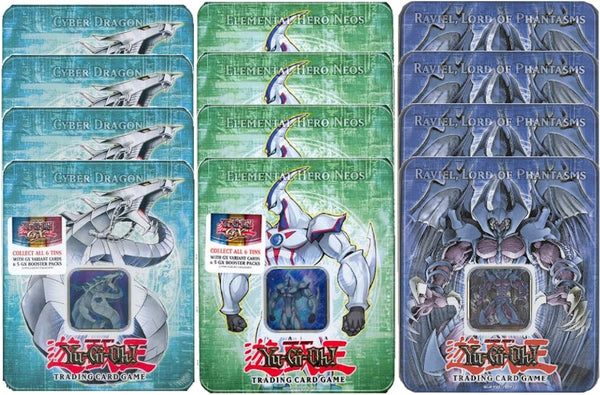 Collectible Tin Display (Cyber Dragon/Elemental Hero Neos/Raviel, Lord of Phantasms)