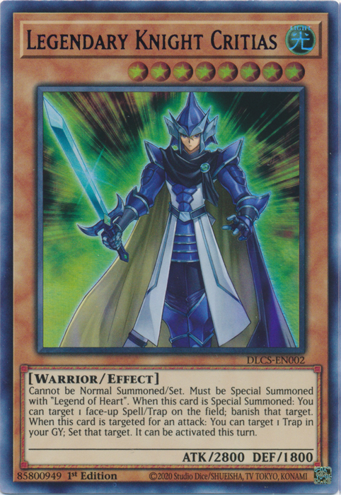 Legendary Knight Critias (Blue) [DLCS-EN002] Ultra Rare