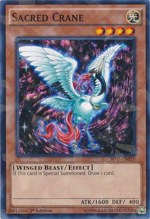 Sacred Crane [BP03-EN010] Shatterfoil Rare