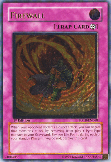 Firewall [FOTB-EN060] Ultimate Rare