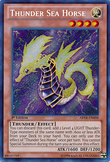 Thunder Sea Horse [ABYR-EN098] Secret Rare