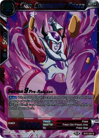 Clan Commander Frieza (BT9-004) [Universal Onslaught Prerelease Promos]