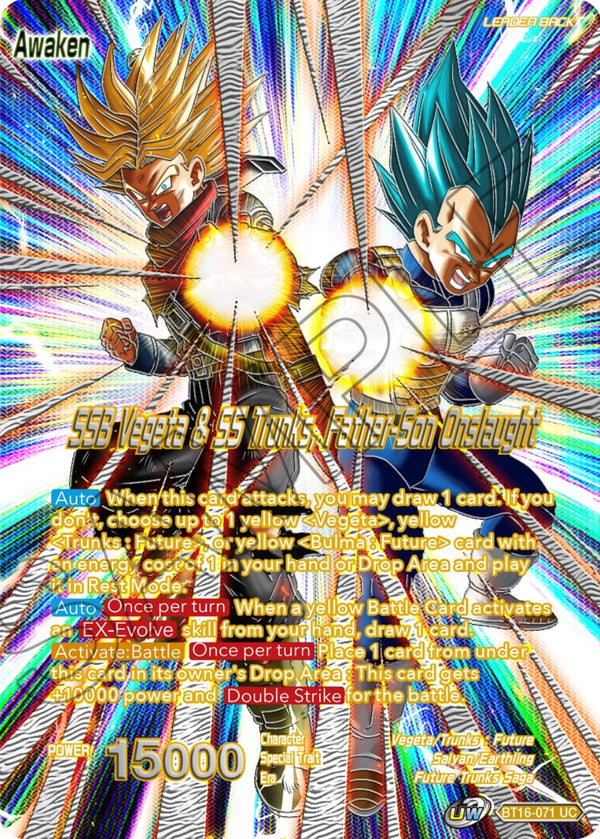 Trunks // SSB Vegeta & SS Trunks, Father-Son Onslaught (BT16-071) [Collector's Selection Vol. 3]
