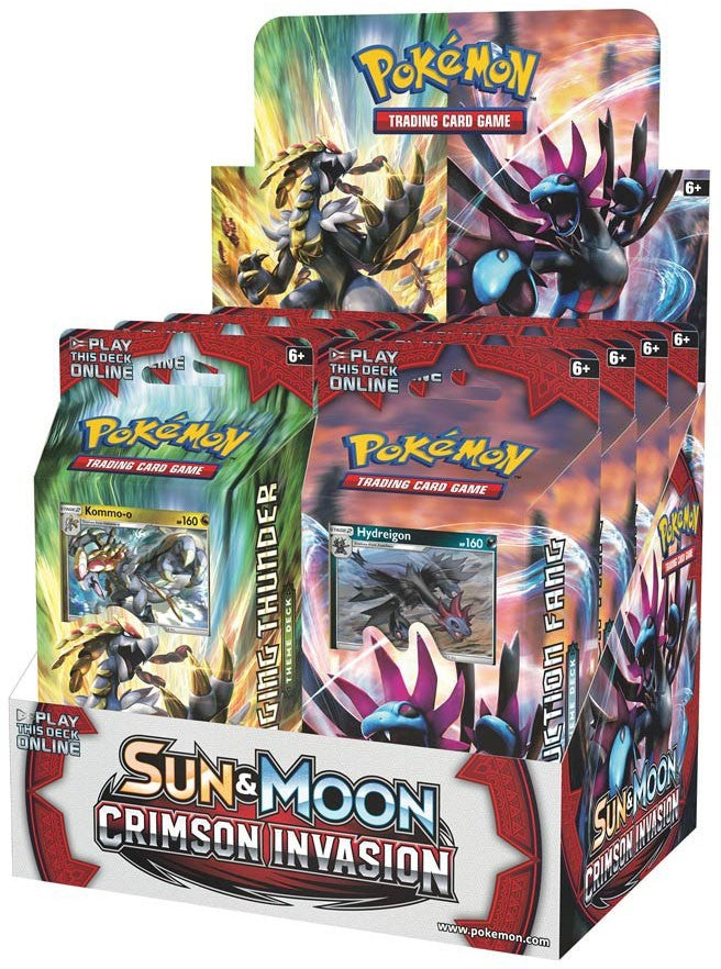 Sun & Moon: Crimson Invasion - Theme Deck Display