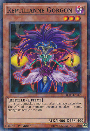 Reptilianne Gorgon [BP03-EN067] Shatterfoil Rare