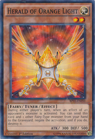 Herald of Orange Light [BP03-EN050] Shatterfoil Rare