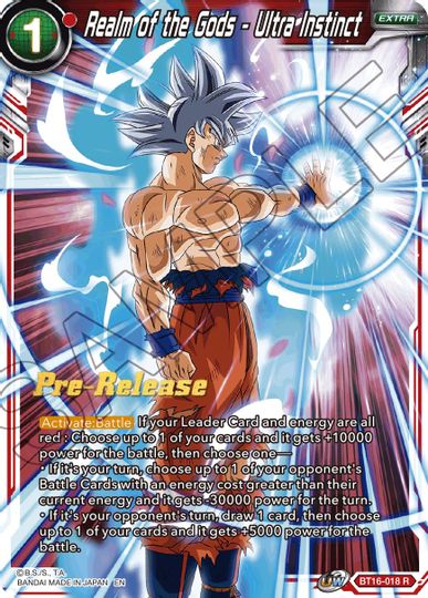 Realm of the Gods - Ultra Instinct (BT16-018) [Realm of the Gods Prerelease Promos]