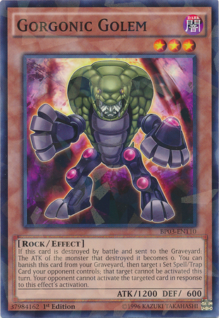 Gorgonic Golem [BP03-EN110] Shatterfoil Rare